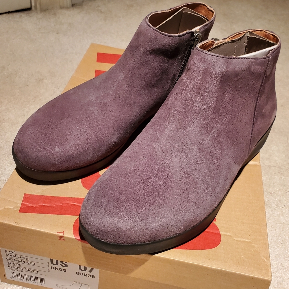 Grey booties